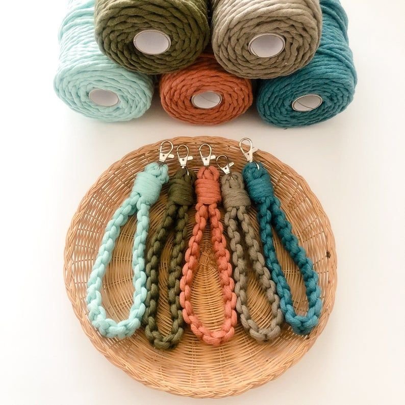 Wholesale Hand Braided Macrame Wristlet Key Chain For Women Buy From Isar International At Best Prices