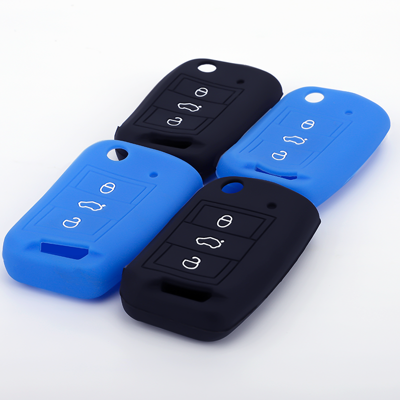 New Design Silicone Skin Smart Car Key Fob Cover Case VW Specific Silicon Car Key Accessory