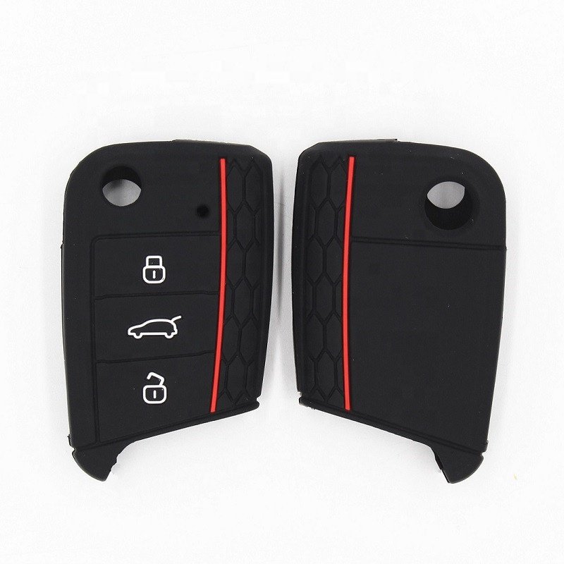 For VW Fob Custom Remote Soft Silicone Key Case New Materials Good Price Car Key Cover Customized
