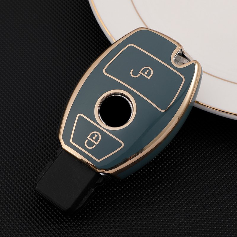 For Mercedes Benz A B R G Class GLK GLA GLC GLR W204 W210 W176 W202 W463 Soft TPU Car Remote Key Case Cover Shell Fob