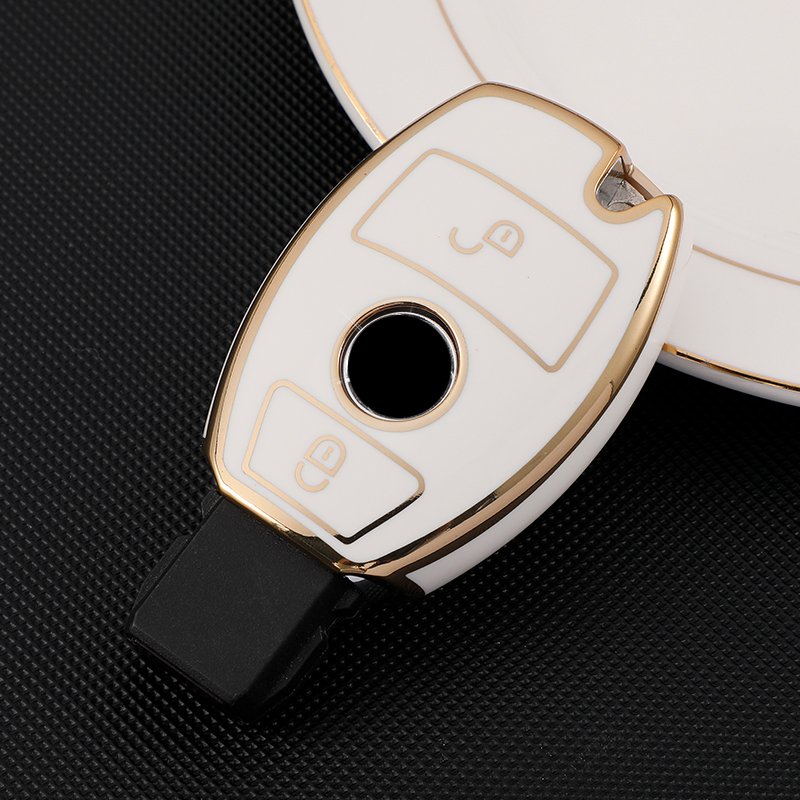 For Mercedes Benz A B R G Class GLK GLA GLC GLR W204 W210 W176 W202 W463 Soft TPU Car Remote Key Case Cover Shell Fob