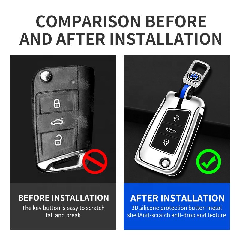 New Design TPU Car Remote Key Case Cover for VW Volkswagen Golf 7 MK7 Tiguan MK2 For Seat Ateca Leon FR 2 Ibiza Auto Accessory
