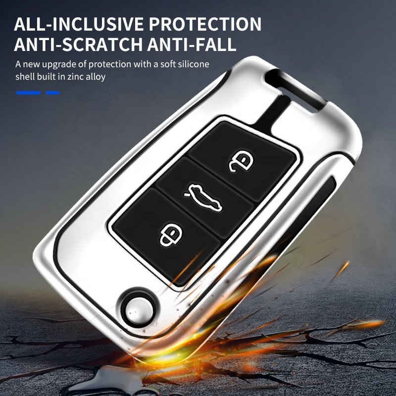 New Design TPU Car Remote Key Case Cover for VW Volkswagen Golf 7 MK7 Tiguan MK2 For Seat Ateca Leon FR 2 Ibiza Auto Accessory