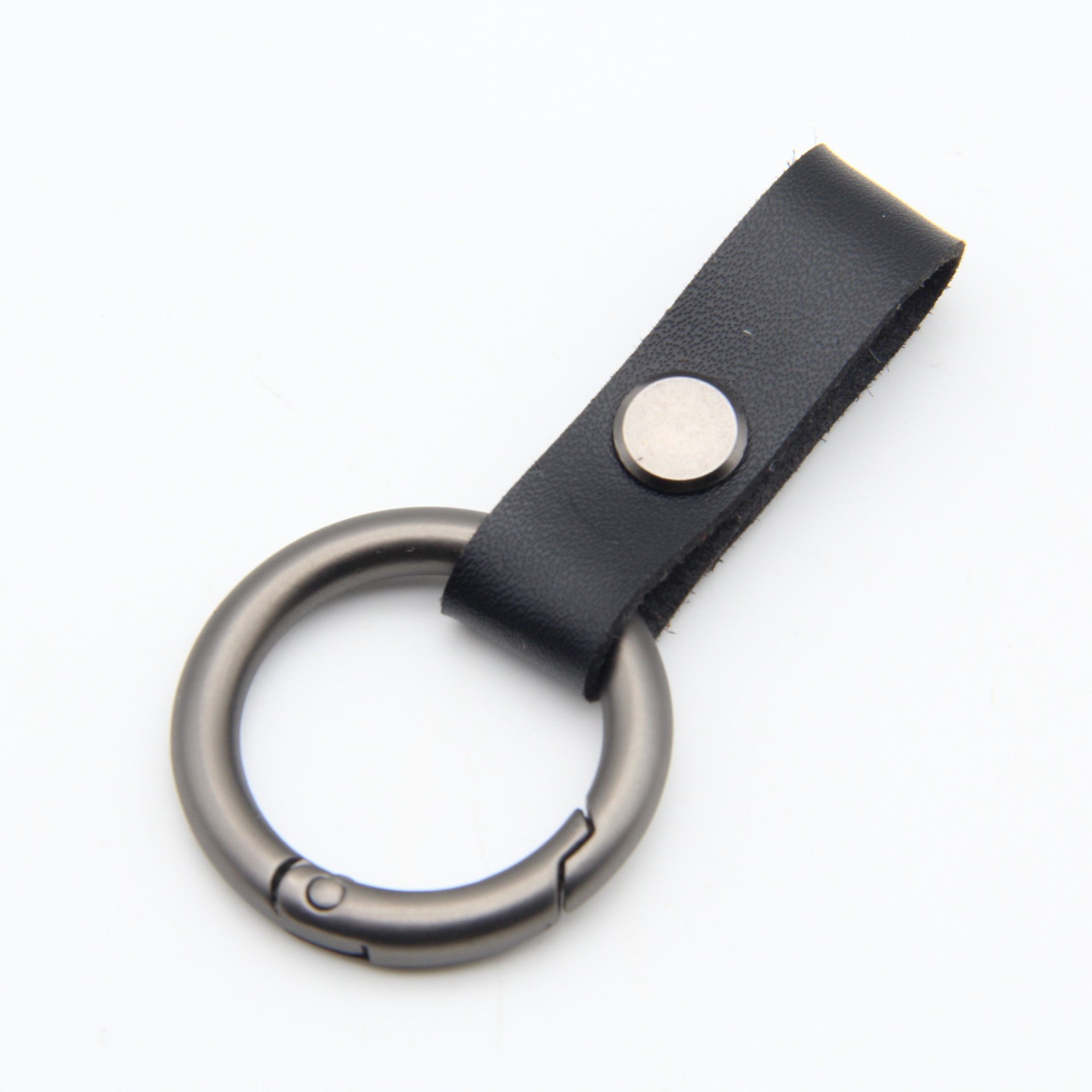 Simple universal key chain new personality car key chain metal spring ring simple DIY pendant decoration