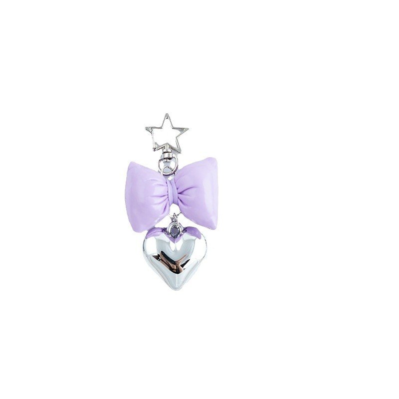 Wholesale Ballet Bowknot Keychains Fashion Satin Love Charm DIY Handmade Bowknot Keychains Backpack Phone Camera Accessory