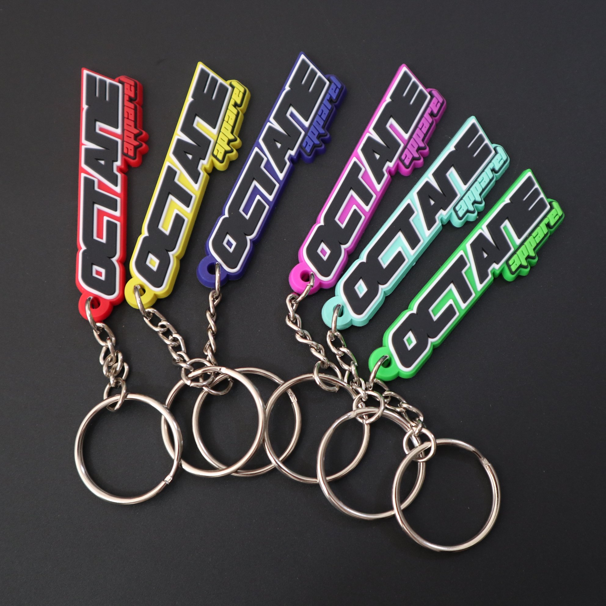 Custom 2D Doft PVC Keychain Key Chain Logo Soft Rubber Keychains