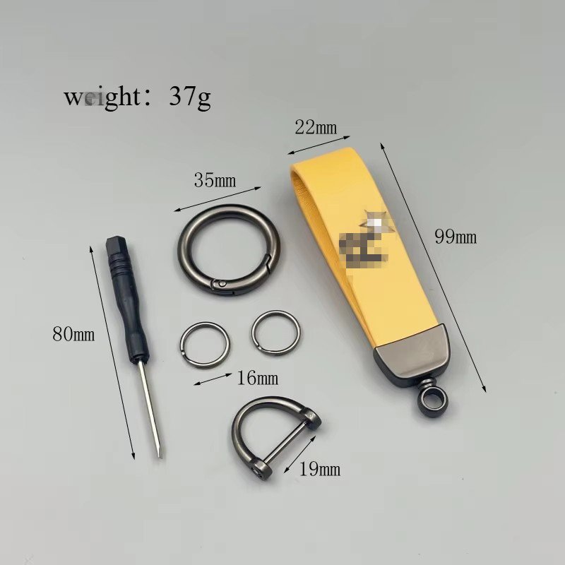 Creative star key chain metal car key pendant for men and women key ring waist pendant accessories factory wholesale