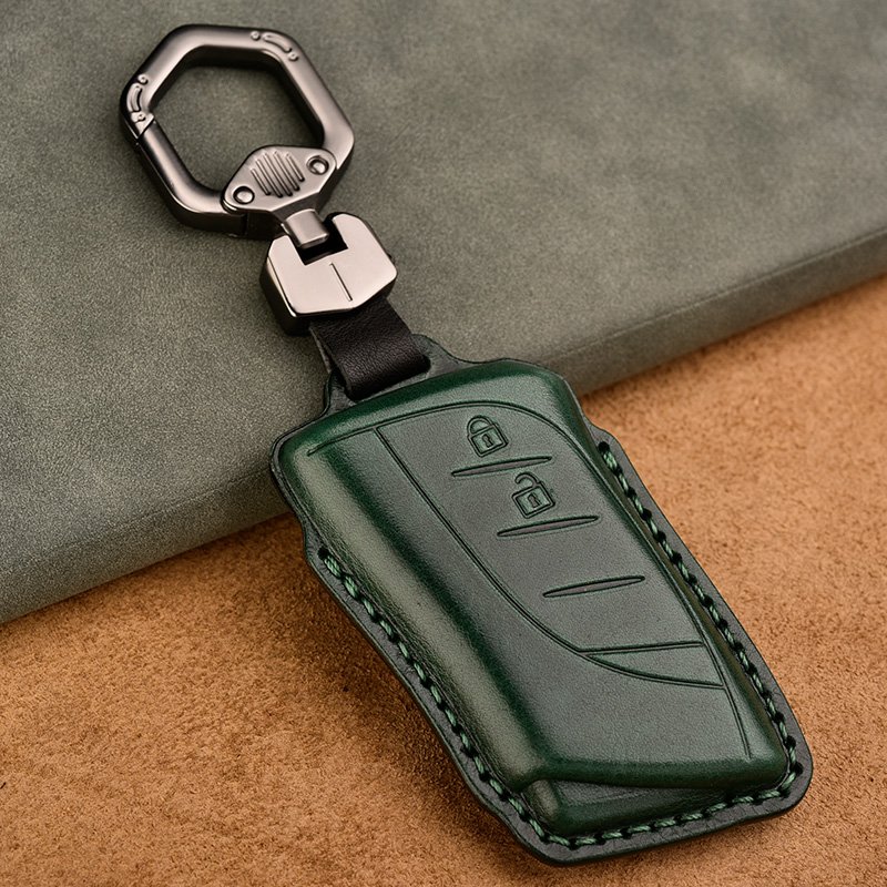 Genuine Leather Remote Key Case Cover 4 Buttons For Lexus ES UX NX LC500 UX200 ES350 UX200 LS500 LS500H LC500h ES300h
