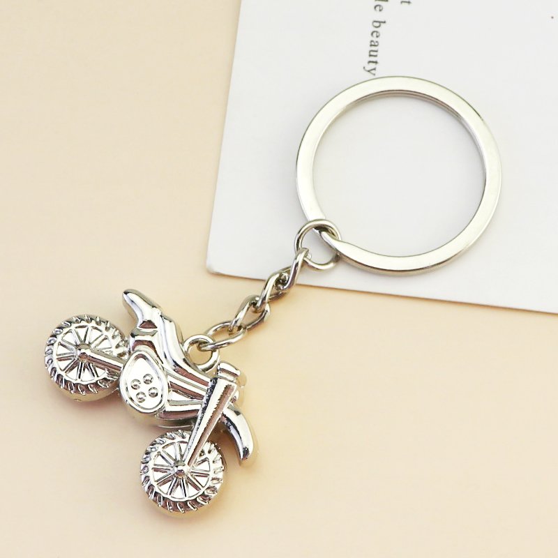 Shiny New Mountain Motorcycle Keychain 3D Cool Motorbike Helmet Keyring Car Key Pendant Bag Charm Accessories Key Chain For Man
