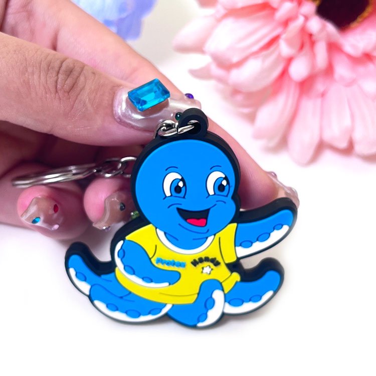 Anime Wholesale Custom Logo Llaveros De Goma Silicone Key Chain Ring Accessories Pvc Soft Rubber Keychain