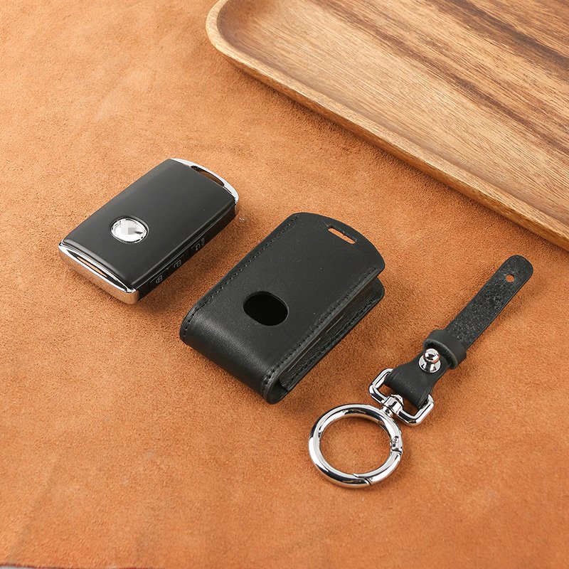 New Leather Car Key Case For Mazda 3 Axela Accessories Keychain Keybag
