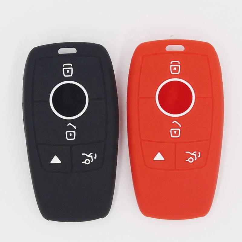 For Mercedes Benz Waterproof Silicone Rubber Car Key Cover Protective Skin Remote Control Key Case Hot Car Key Accessories