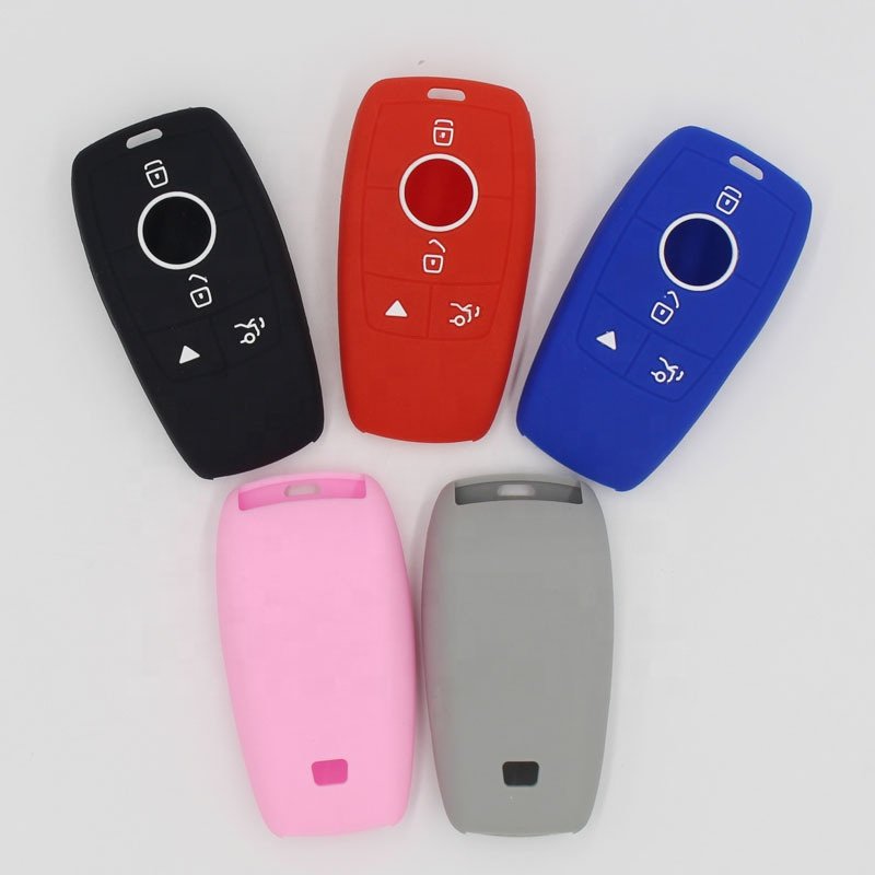 For Mercedes Benz Waterproof Silicone Rubber Car Key Cover Protective Skin Remote Control Key Case Hot Car Key Accessories