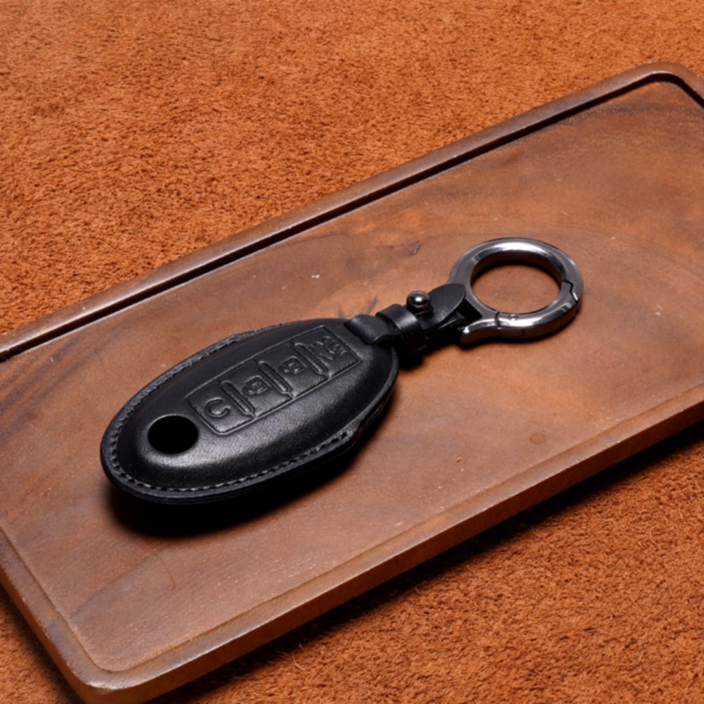 SweetPig OEM Cow Leather Material car fob Key cover For Nissan 3 buttons car key case accessories pouch wallet