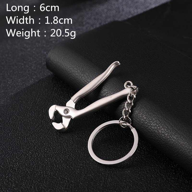 Hot Cool Keychains Car Bag KeyRing Combination Tool Portable Mini Utility Pocket Clasp Ruler Hammer Wrench KeyRing