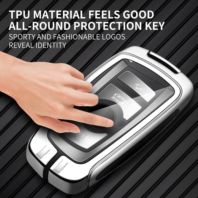 Custom Car Logo Metal Leather Car Key Case Cover For Bmw F20 F30 G20 F31 F34 F10 G30 F11 X3 F25 X4 I3 M3 M4 1 3 5 Accessories