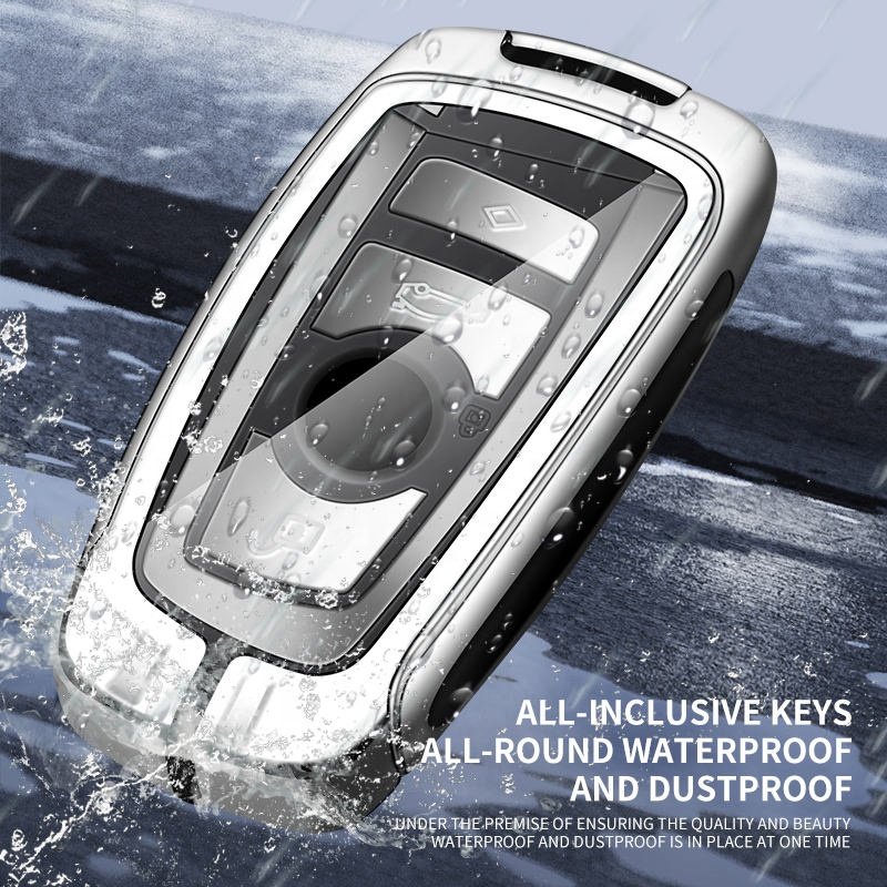 Custom Car Logo Metal Leather Car Key Case Cover For Bmw F20 F30 G20 F31 F34 F10 G30 F11 X3 F25 X4 I3 M3 M4 1 3 5 Accessories