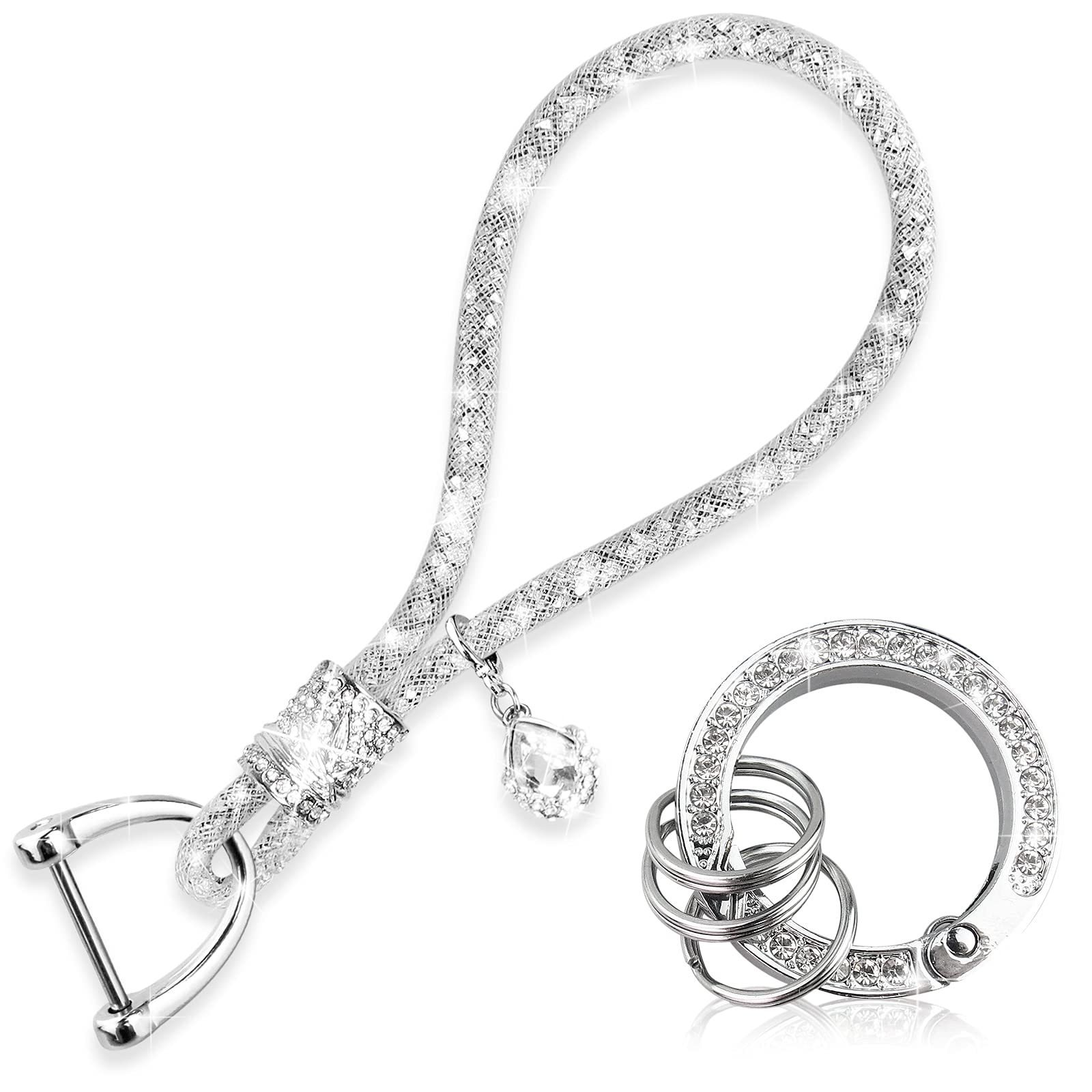 7 Colors Bling Car Keychain Diamond Crystal Keychain Crystal Fashion Pendant Auto Accessories Wholesale carro voiture