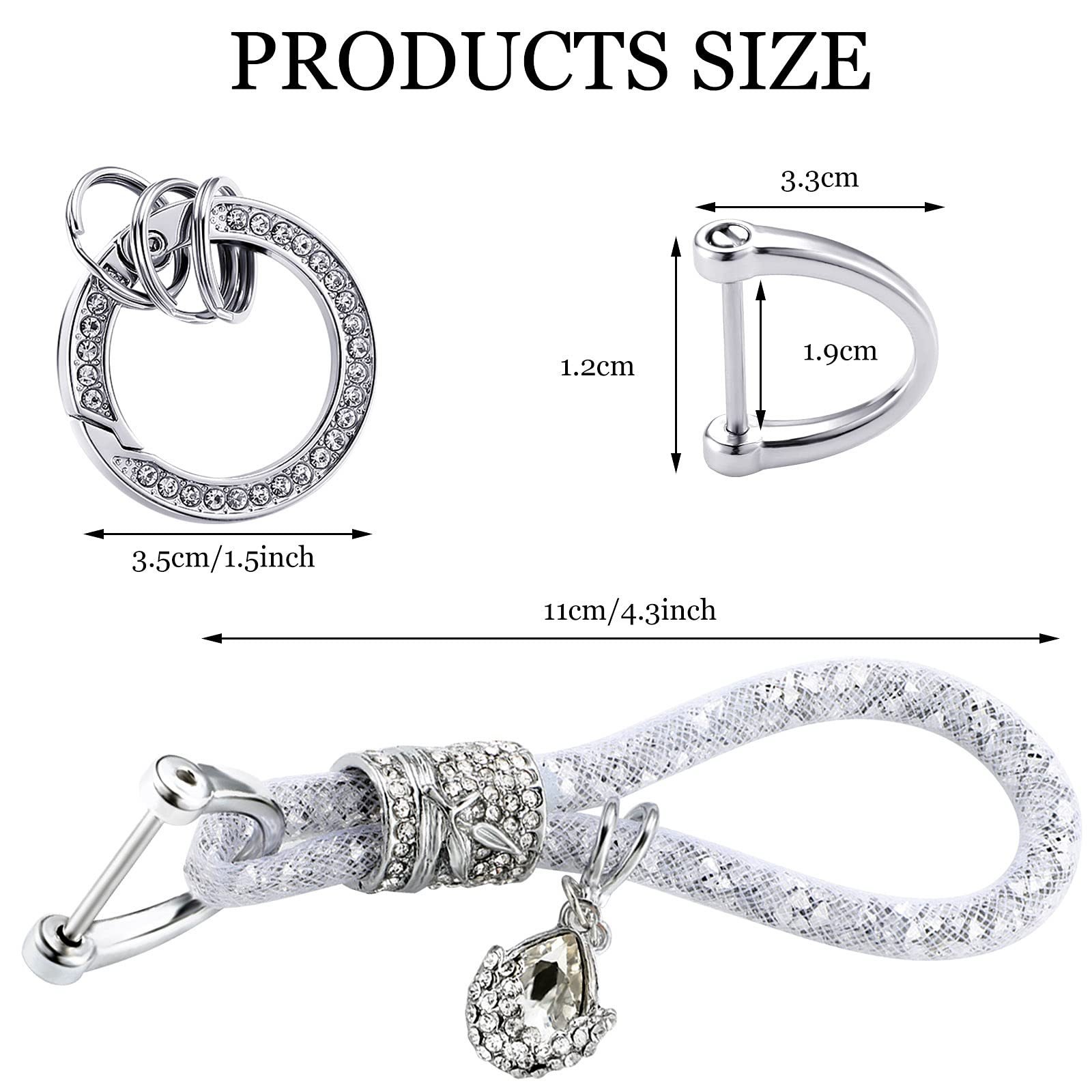 7 Colors Bling Car Keychain Diamond Crystal Keychain Crystal Fashion Pendant Auto Accessories Wholesale carro voiture