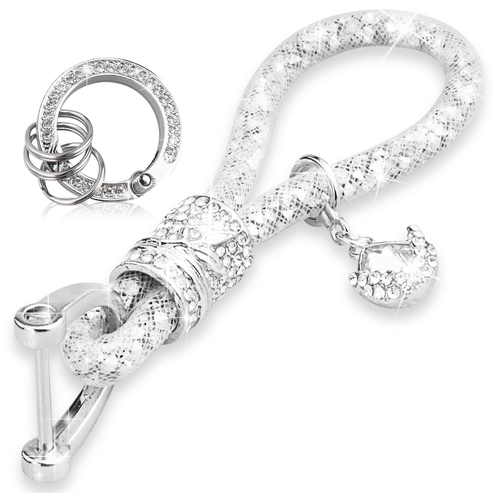 7 Colors Bling Car Keychain Diamond Crystal Keychain Crystal Fashion Pendant Auto Accessories Wholesale carro voiture