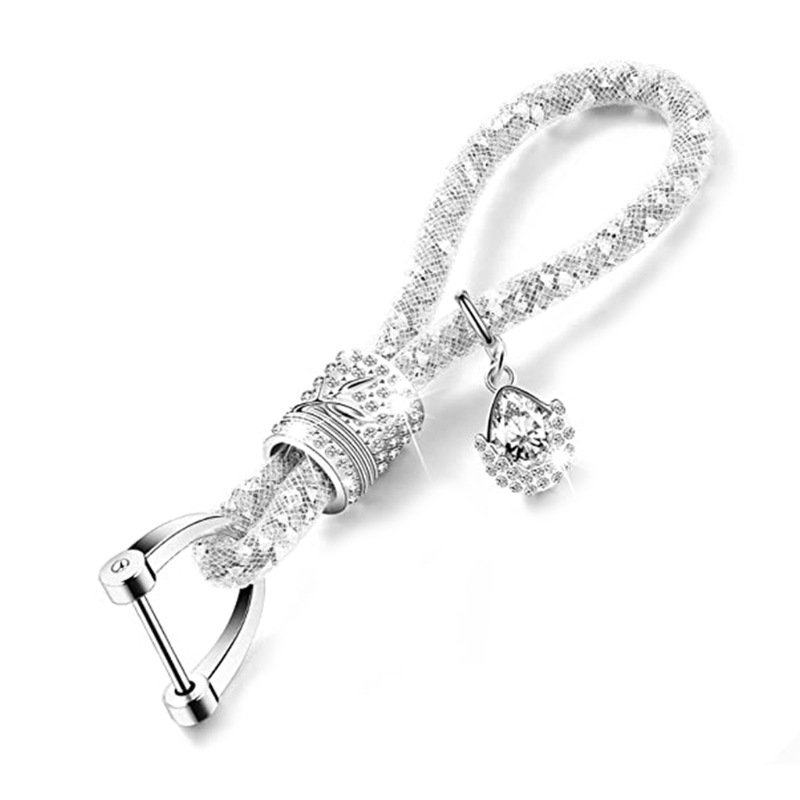 7 Colors Bling Car Keychain Diamond Crystal Keychain Crystal Fashion Pendant Auto Accessories Wholesale carro voiture