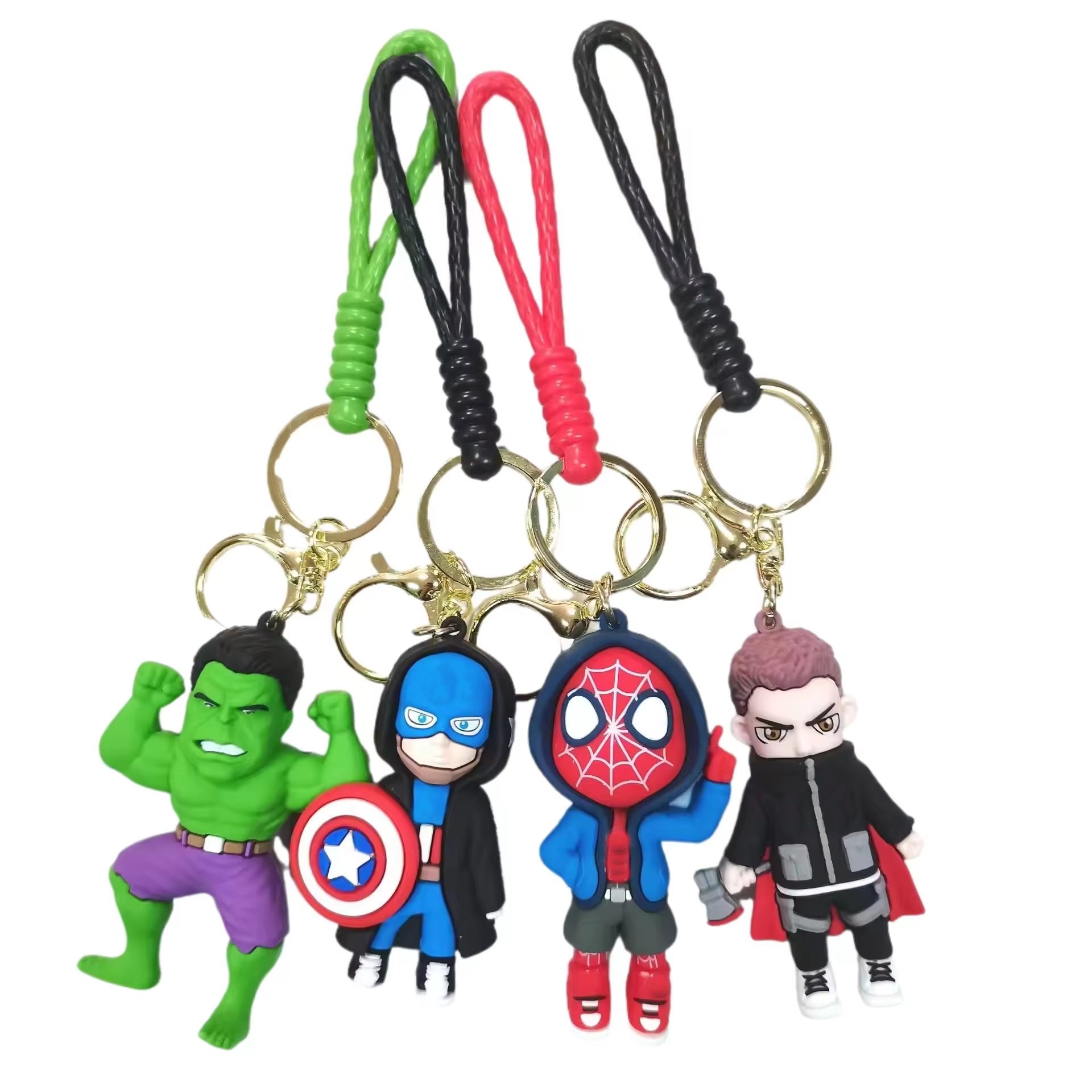 2024 new manufacturer 3d Low Price Promotion Items Soft PVC keychain ring gift toy keyring keychain Figure Silicone Keychains