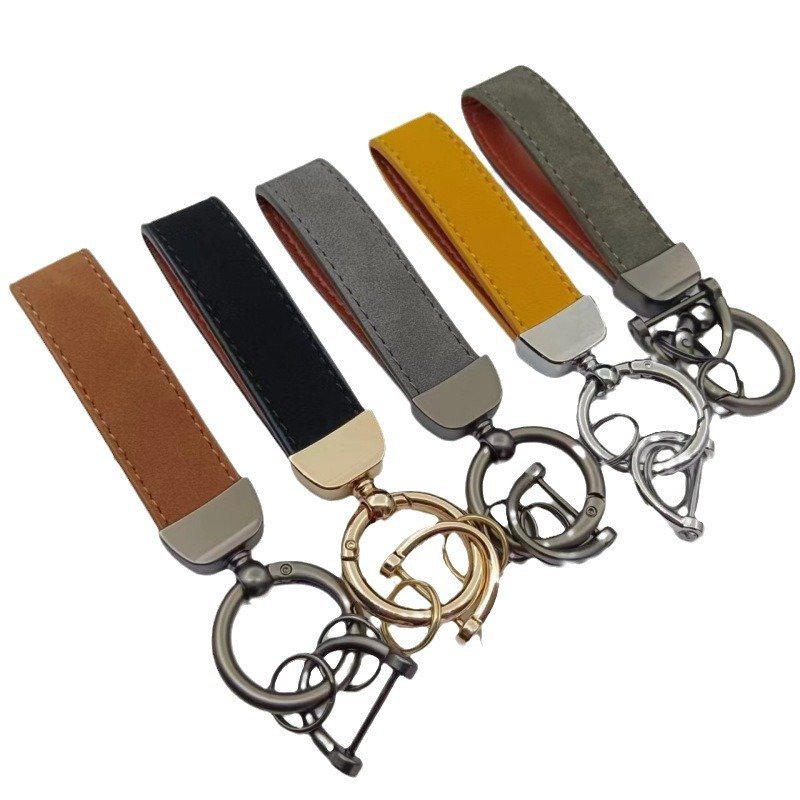 Custom Luxury Keychain Accessories Wholesale Car Keychain Handmade Genuine Leather Keychain