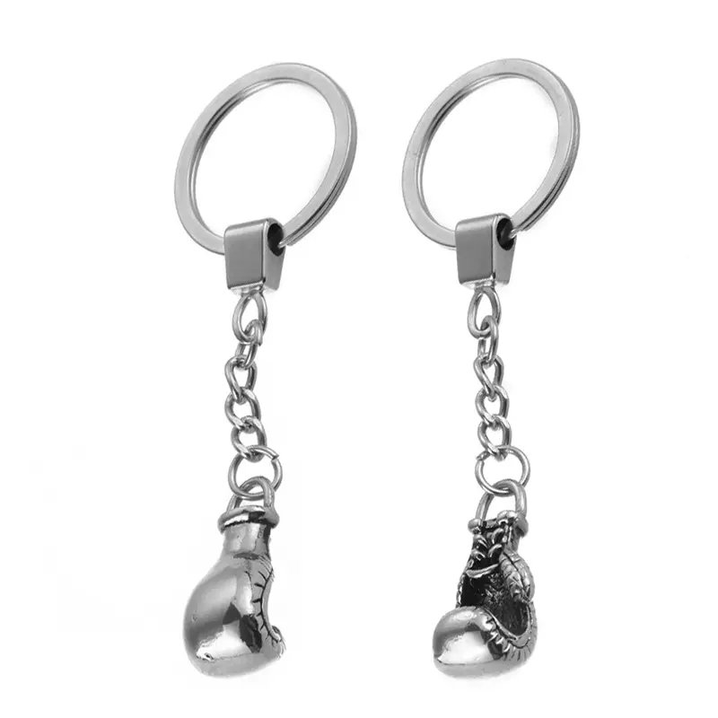 Custom Mini Boxing Gloves Keychain New Design Silicone Rubber and Soft PVC for Promotion Gifts Leather and Metal Material