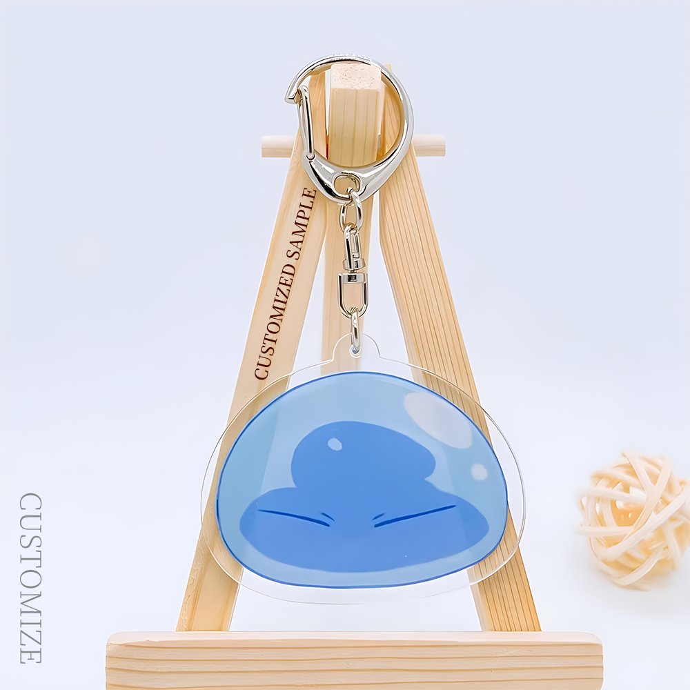 China Manufacturer OEM ODM Key Chain Pendant Transparent Clear Charms Custom Acrylic Keychain Plastic Keyring Accessories
