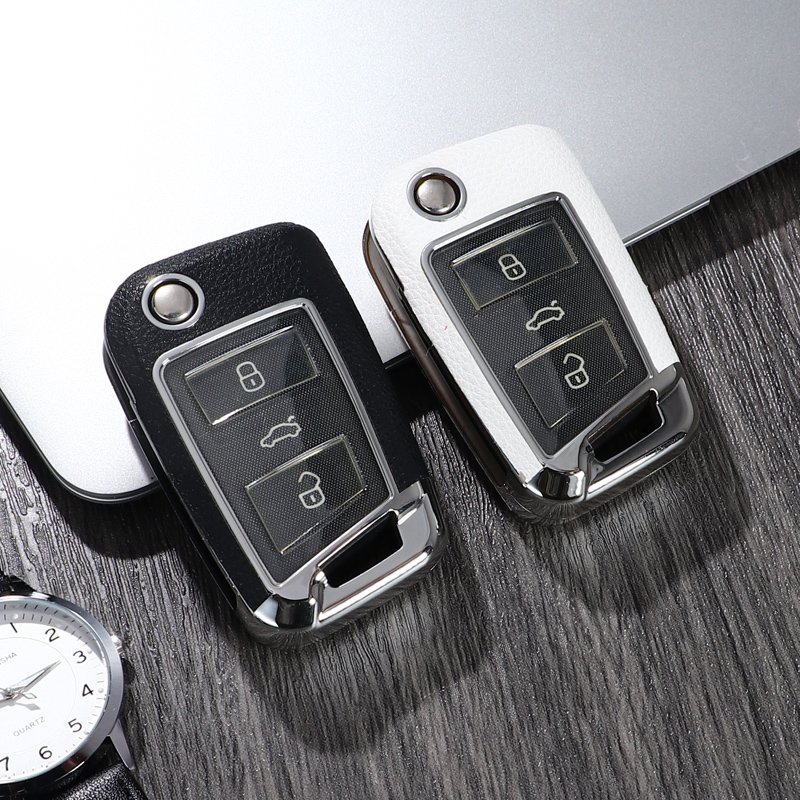 For Volkswagen Key Fob Cover 3 button key shell fit for Volkswagen golf7/Lamando/Superb/teramont/Tiguan L/Touran/LAVIDA PLUS