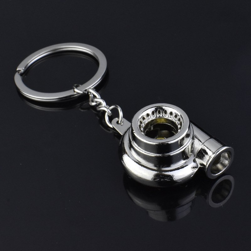 Personalized Custom Logo Automotive Car Parts Keychain Piston Disc Brake Rotor Turbo Metal Car Keychains for Promotion Gift
