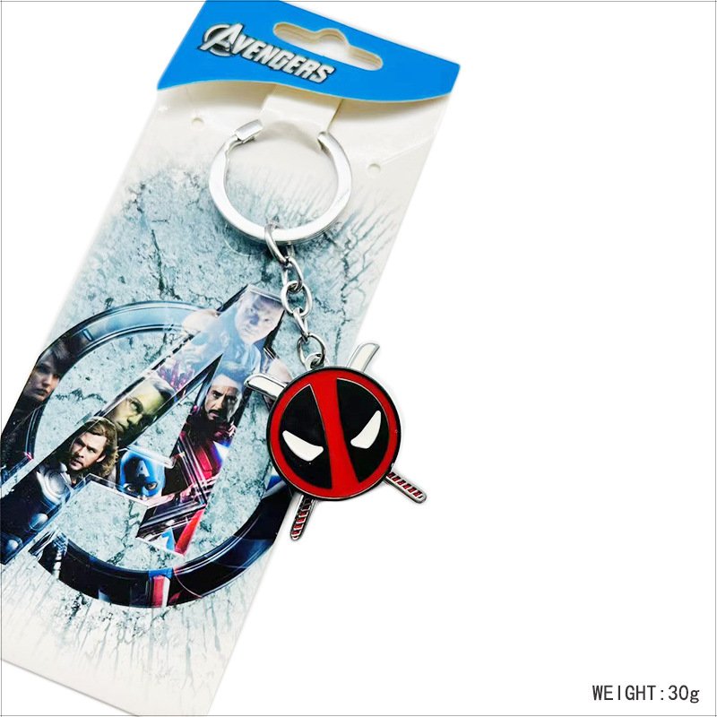 Superhero Captain America Deadpool Natsume Friend Tent Dragon Ball Goku Pendant Bag Key Chain Accessories