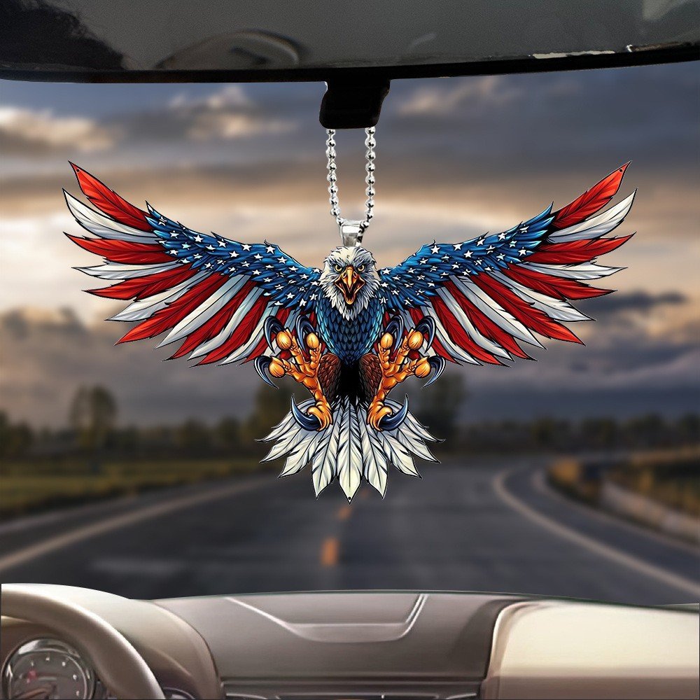 Eagle Special-Shaped Key Chain Decorative Pendant Car Interior Rearview Mirror Accessory