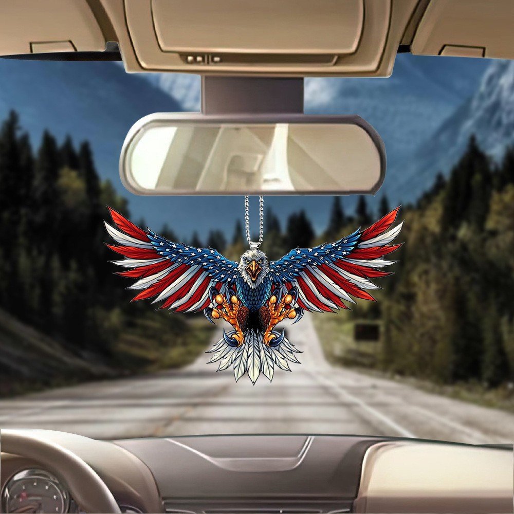 Eagle Special-Shaped Key Chain Decorative Pendant Car Interior Rearview Mirror Accessory