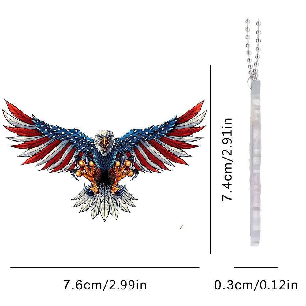 Eagle Special-Shaped Key Chain Decorative Pendant Car Interior Rearview Mirror Accessory
