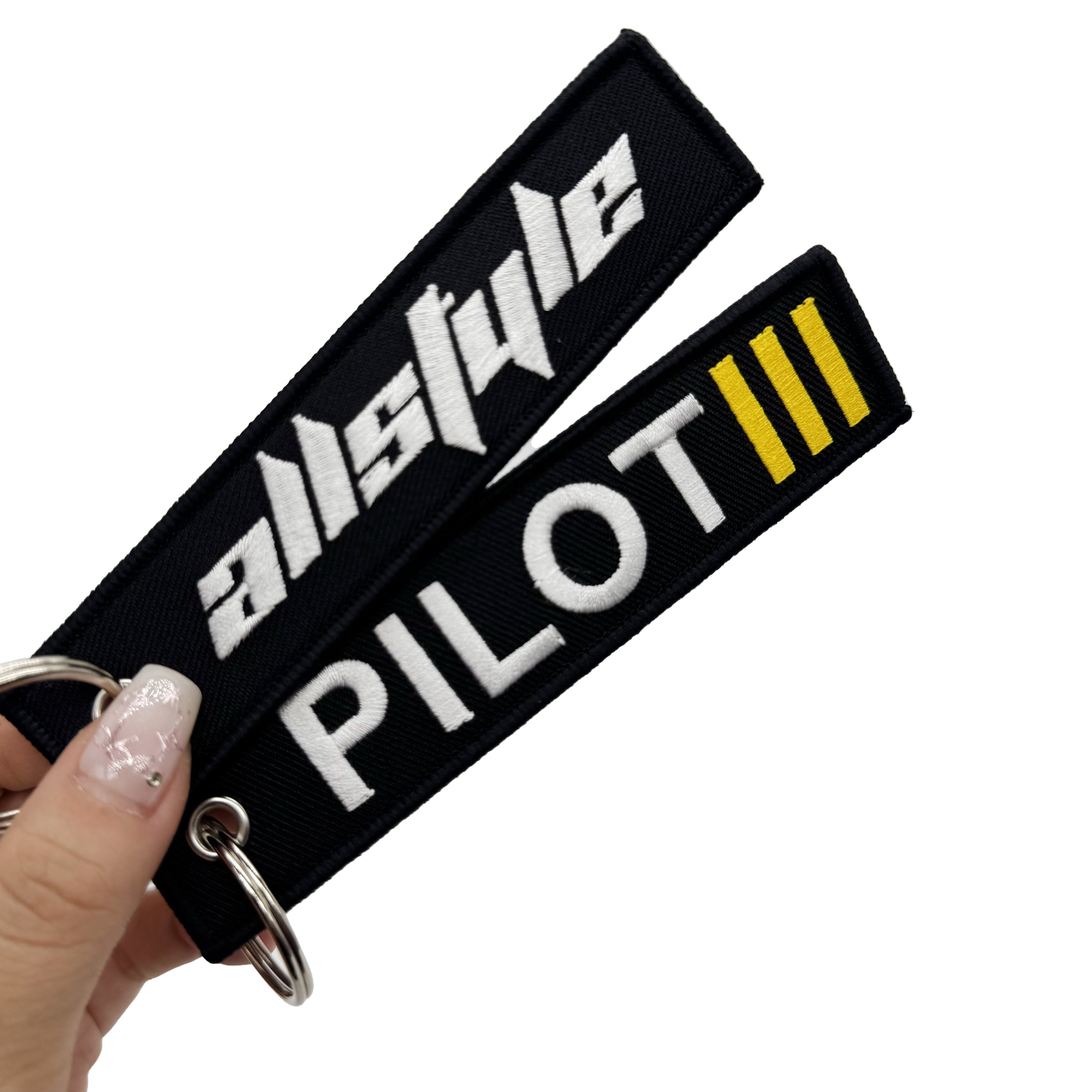 MoMotorcycle Custom Logo Embroidery Keychain Woven Keyring Home Decoration Accessories Bike & Car Key Tag