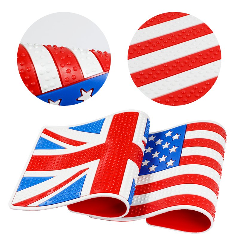 Customized Flag USA UK Car Dashboard Anti-Slip PVC Pad Universal Non-Slip Dashboard Mat for Phones Sunglasses Keys