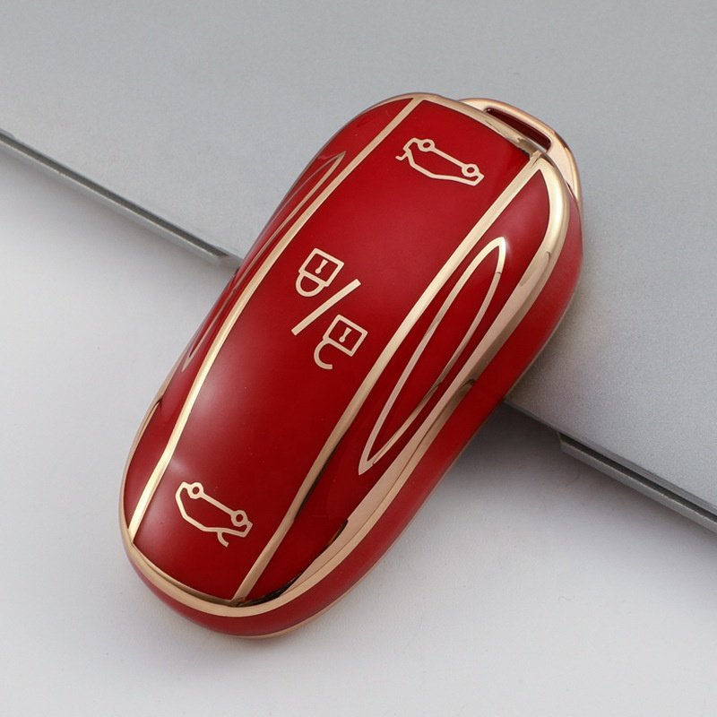Car Accessories Key Fob Cover Full Protection Car Key Case Shell Remote Key Fob Shell For Tesla Model 3 Y S X