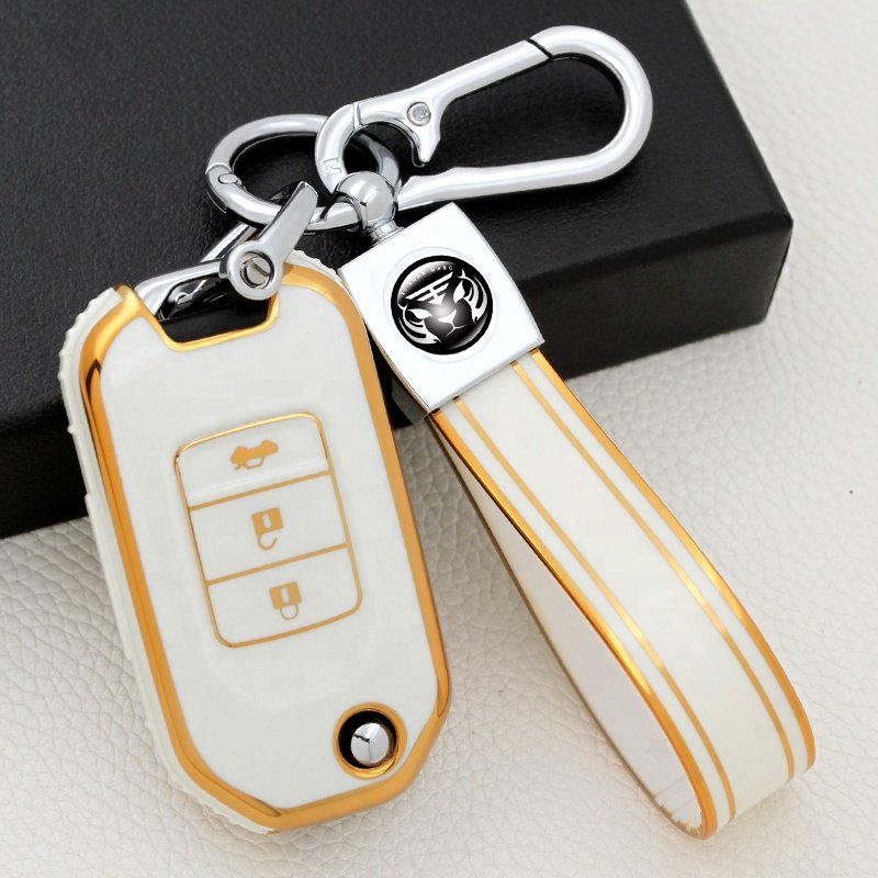 Car Key Case Cover For Honda 3 Buttons Remote Cover XRV CRV Crider Accord Fit Shuttle car key case Fob Protect cover