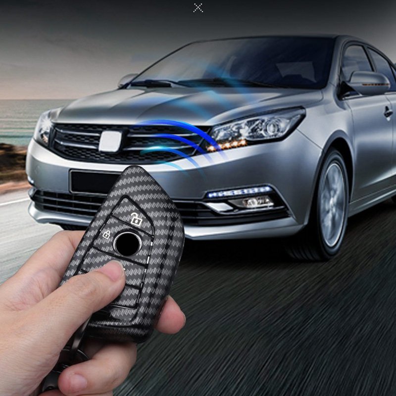 Carbon Fiber ABS Car Key Case Cover Shell for BMW X1 X3 X4 X5 F15 X6 F16 G30 7 Series G11 F48 F39 520 525 f30 118i 218i 320i