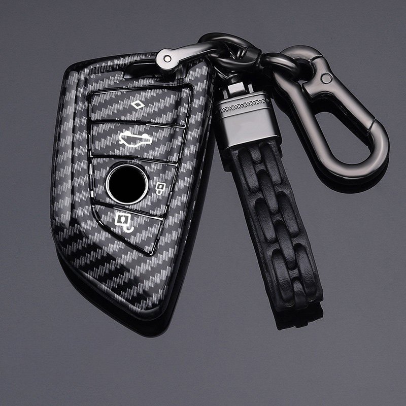Carbon Fiber ABS Car Key Case Cover Shell for BMW X1 X3 X4 X5 F15 X6 F16 G30 7 Series G11 F48 F39 520 525 f30 118i 218i 320i