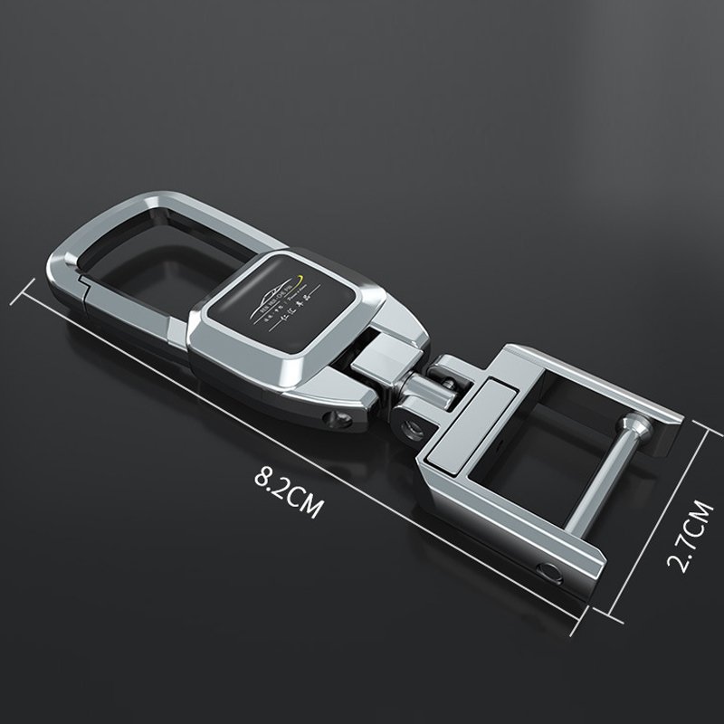 Car Keychain Manual Metal Key Ring Car Refitting Metal Pendant Car Keyholder Creative Bag Charm Accessories Key Decoration Gifts
