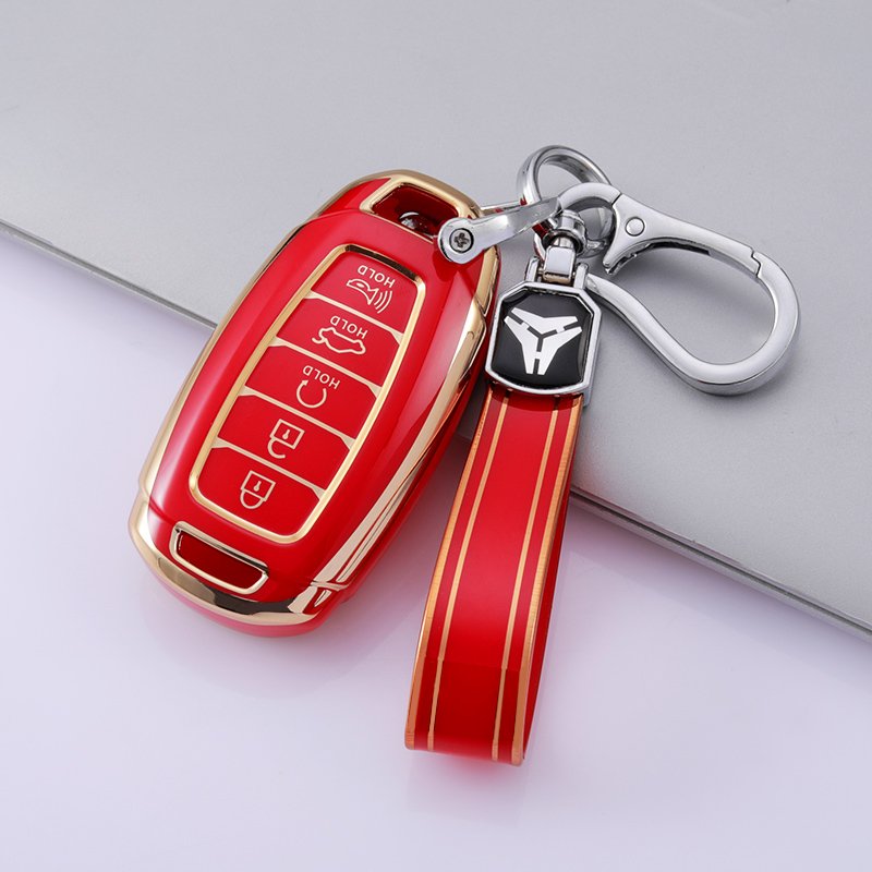 Car Key Fob Cover Fit for Hyundai Palisade GT Santa Key Protective Cover TPU Key Holder Car Accessory
