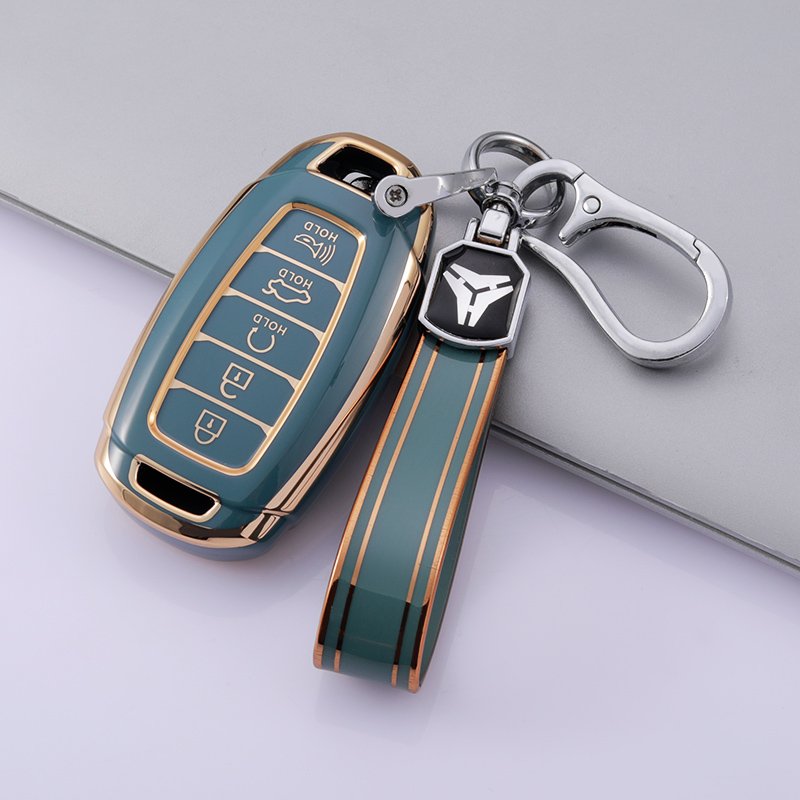 Car Key Fob Cover Fit for Hyundai Palisade GT Santa Key Protective Cover TPU Key Holder Car Accessory