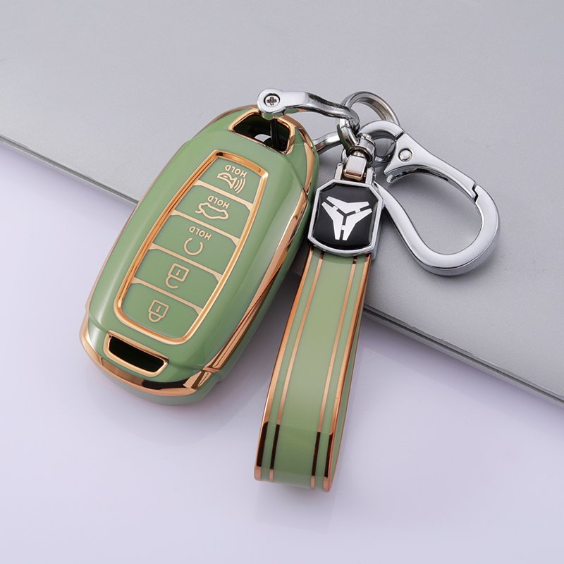 Car Key Fob Cover Fit for Hyundai Palisade GT Santa Key Protective Cover TPU Key Holder Car Accessory