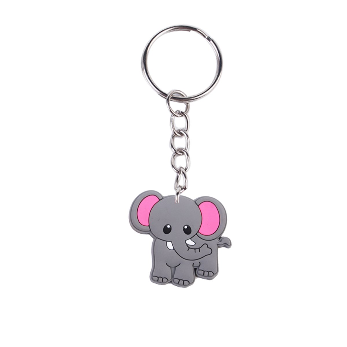 Wholesale Cute Cartoon Animal 2D PVC Key Chains Custom LOGO Rubber Keychains Promotion Sale Party Activity Gifts Accessories