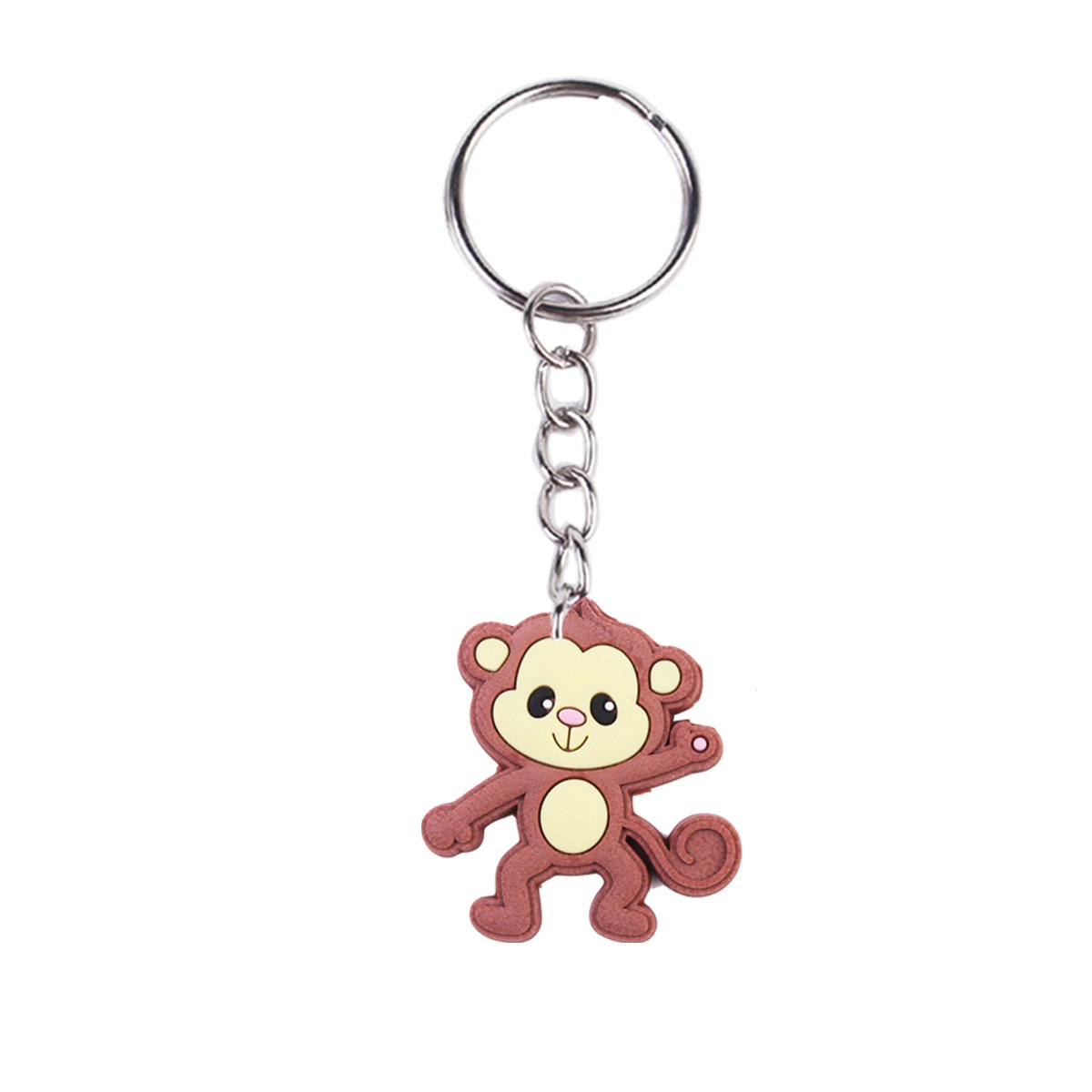 Wholesale Cute Cartoon Animal 2D PVC Key Chains Custom LOGO Rubber Keychains Promotion Sale Party Activity Gifts Accessories