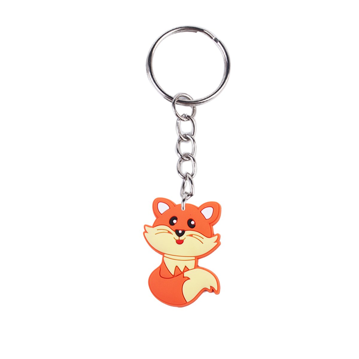 Wholesale Cute Cartoon Animal 2D PVC Key Chains Custom LOGO Rubber Keychains Promotion Sale Party Activity Gifts Accessories