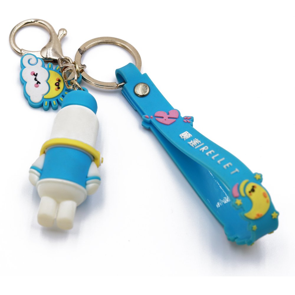 2024 New Style Couple Key Chain Cartoon Exquisite Car Keychain Girls Bag Pendant Keychain Creative Personalized Silicon