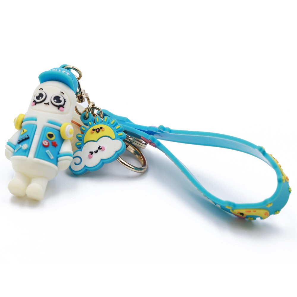 2024 New Style Couple Key Chain Cartoon Exquisite Car Keychain Girls Bag Pendant Keychain Creative Personalized Silicon